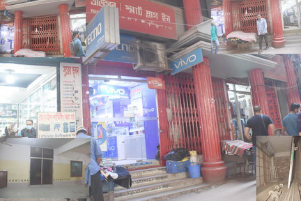 মালিবাগের ম্যান হাটন টাওয়ারের করিডোর গেট বন্ধ করে অবৈধ ভাবে দোকান তৈরী করে ভাড়া দেওয়ার অভিযোগ