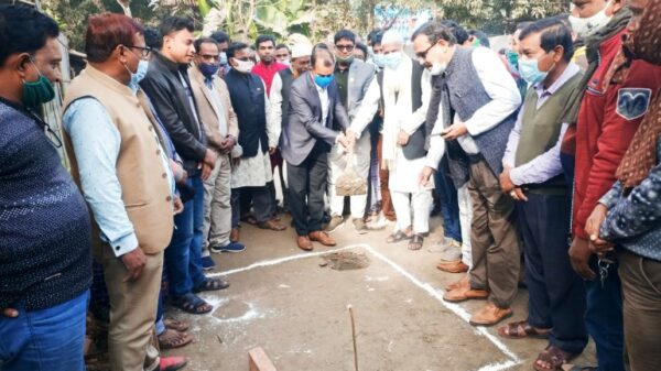 চাঁপাইনবাবগঞ্জের ভোলাহাটে শেখ রাসেল স্মৃতি সংসদ ভবনের -ভিত্তি প্রস্তর কাজের উদ্ধোধন