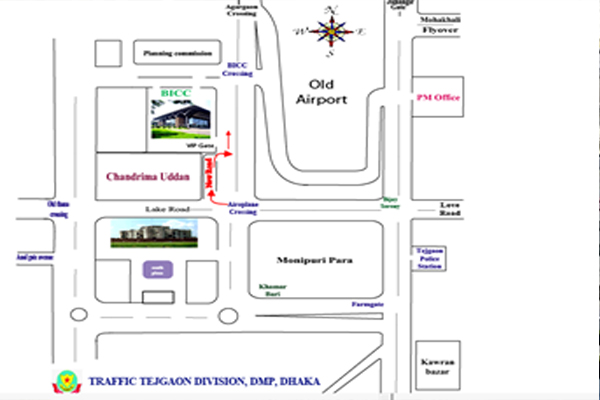 বৃহস্পতিবার থেকে চন্দ্রিমা উদ্যান বিকল্প সড়ক দিয়ে চলবে যানবাহন