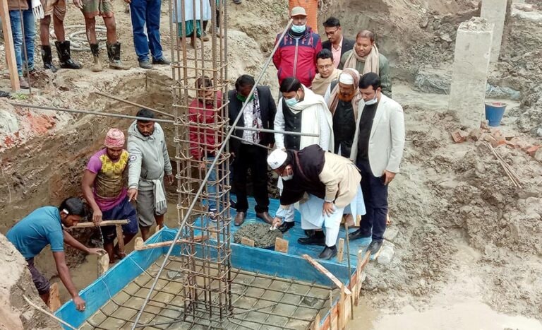 জামালপুরে ত্রাণ গুদাম ও তথ্য কেন্দ্র নির্মাণ কাজ শুরু