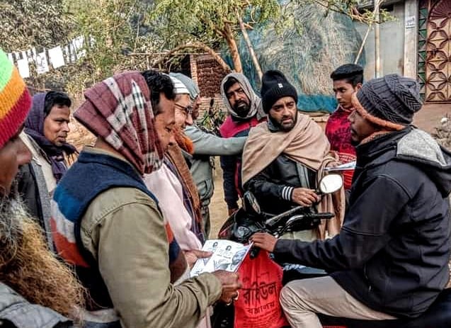 তানোর পৌরসভায় মেয়র মিজানের গণসংযোগ