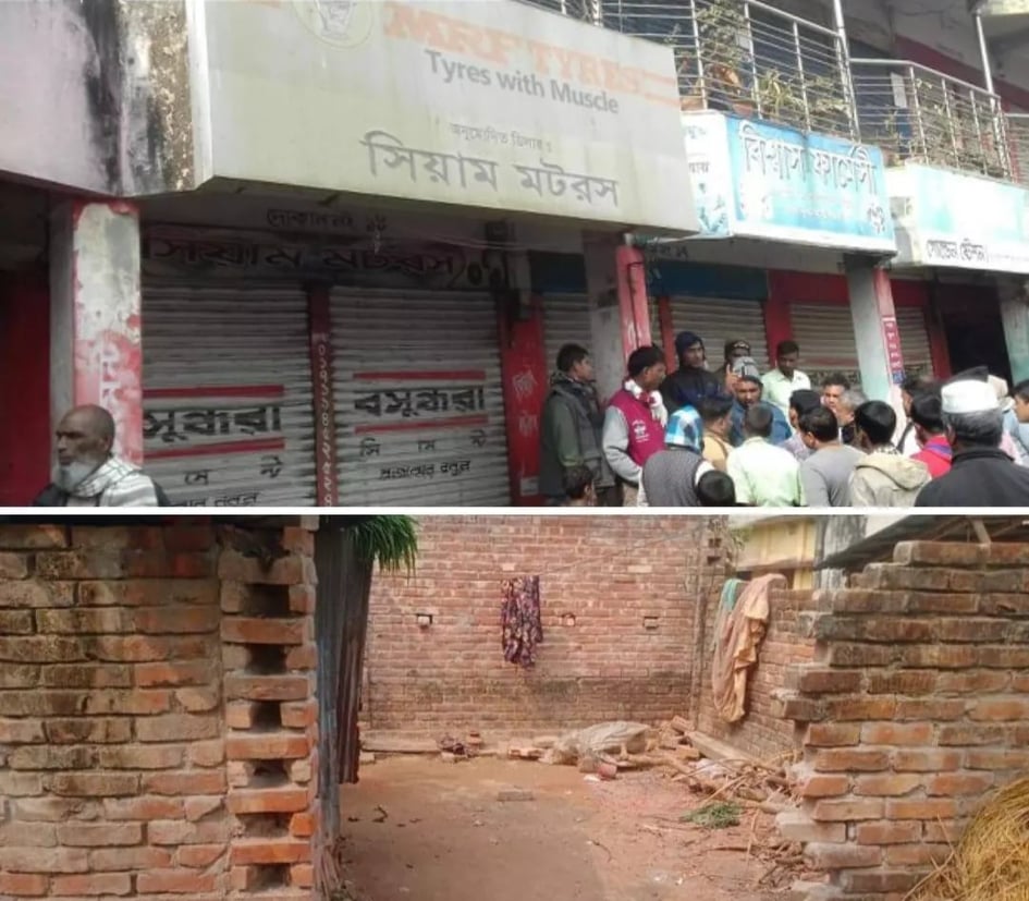 চাঁপাইনবাবগঞ্জে এক মার্কেটে ৩টি দোকান ও বাড়িতে অটো ভ্যান চুরি