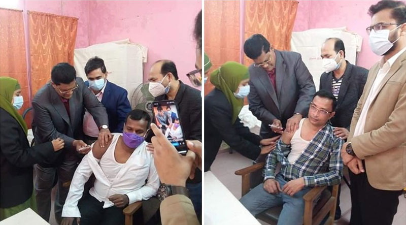 কুষ্টিয়ার কুমারখালীতে নার্সের বদলে টিকা পুশ করলেন উপজেলা চেয়ারম্যান