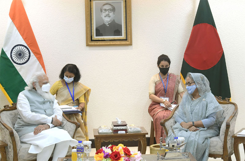 হাসিনা-মোদি বৈঠকে ৫ সমঝোতা স্মারক সই