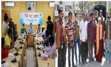 রাজশাহীতে বিভিন্ন প্রতিষ্ঠানের কর্তা ব্যক্তিদের নারী দিয়ে পরিকল্পিত ভাবে ফাঁসিয়ে ভুয়া ডিবি ও ভুয়া সাংবাদিক পরিচয়ে অপহরণ,প্রাণনাশের হুমকি এবং চাঁদা আদায় চক্রের মূল হোতা সহ ৪ জনকে আটক