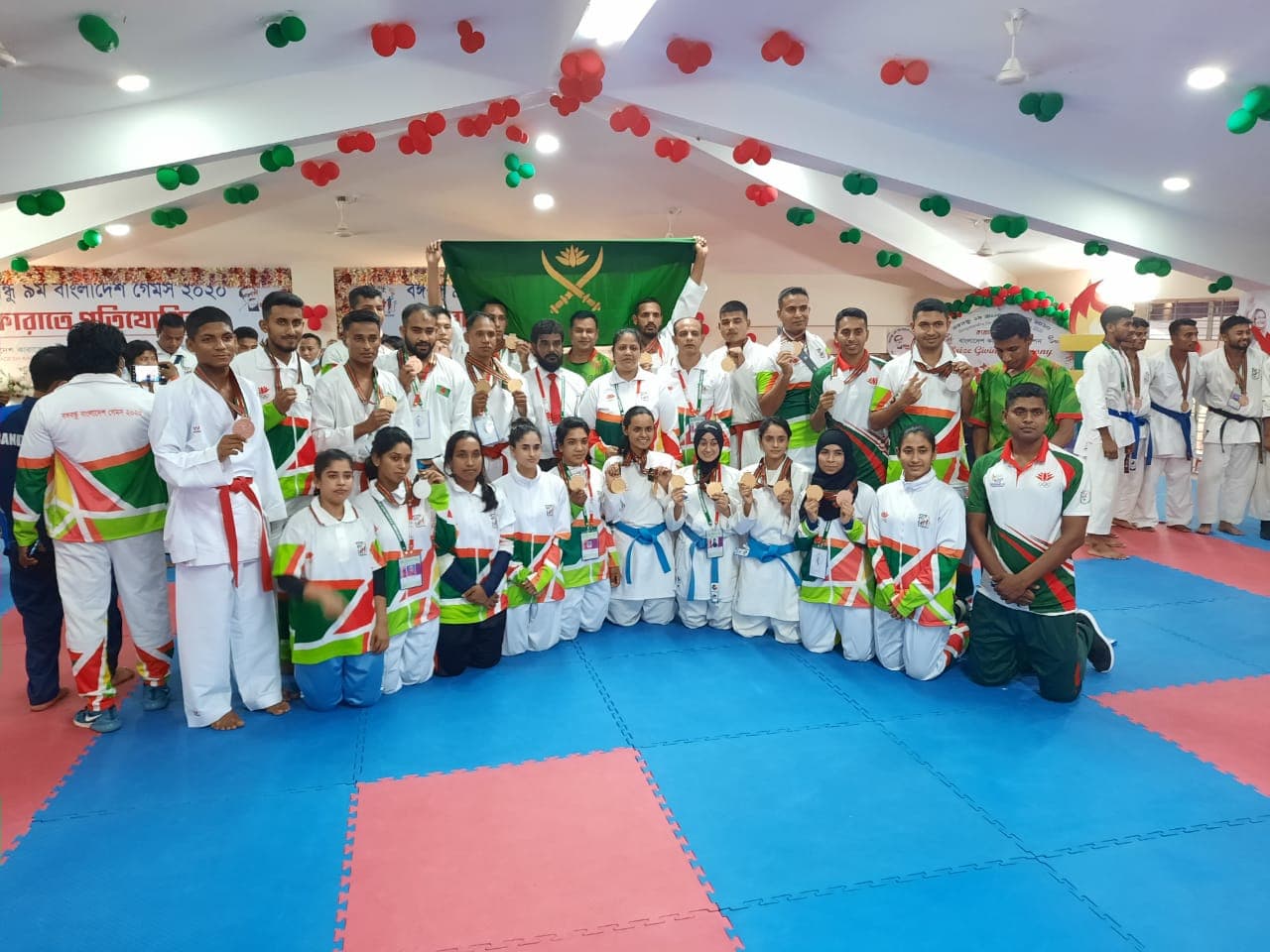 বান্দরবানে শেষ হলো বঙ্গবন্ধু ৯ম বাংলাদেশ গেমস কারাতে প্রতিযোগিতা