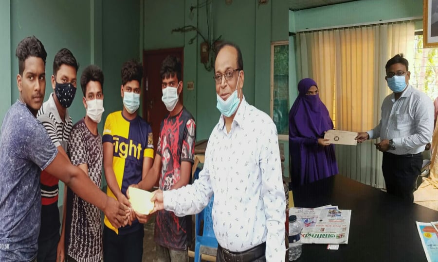 শিবগঞ্জ পৌরসভার পাঁচজন হতদরিদ্র শিক্ষার্থীদের পাশে দাঁড়ালেন পৌর মেয়র মনিরুল ইসলাম