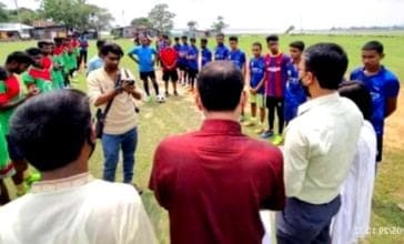 তানোরে বঙ্গবন্ধু ফুটবল টুর্নামেন্ট উদ্বোধন