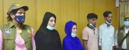 রাজশাহীতে এবার টিকটকের পর চার লাইকি ভিডিও তারকাকে আটক করেছে আরএমপি ডিবি