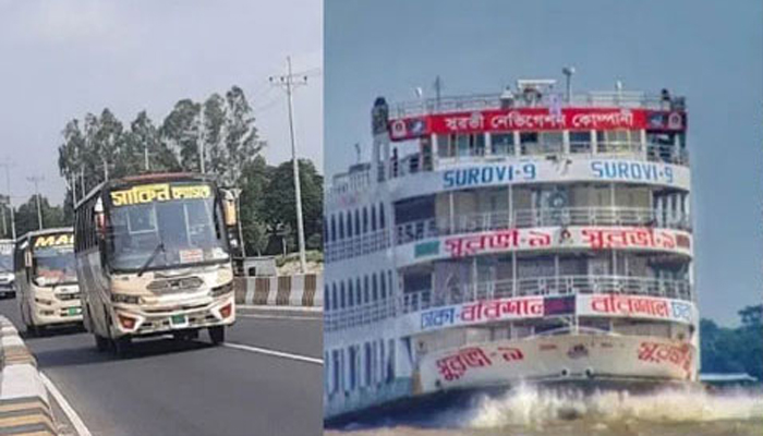 দেশের রফতানিমুখী শিল্পের শ্রমিকদের ঢাকা আসার সুবিধার্থে রোববার দুপুর পর্যন্ত বাস-লঞ্চ চলবে