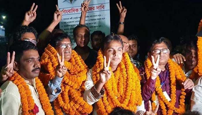 বিএফইউজে নির্বাচনে সভাপতি হয়েছেন ওমর ফারুক এবং মহাসচিব দীপ আজাদ