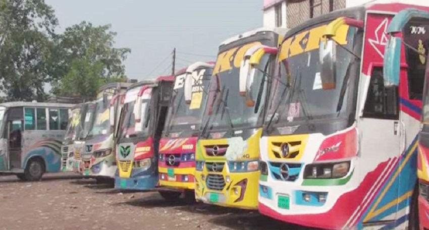 সিটিং সার্ভিস বন্ধ করায় বাস বন্ধ