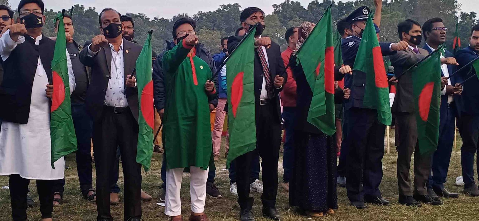 শিবগঞ্জ স্টেডিয়ামেও পড়ানো হলো শপথ