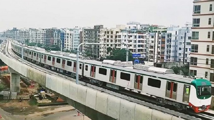 ১২ ডিসেম্বর উত্তরা থেকে আগারগাঁও পর্যন্ত মেট্রোরেলের পারফরম্যান্স টেস্ট