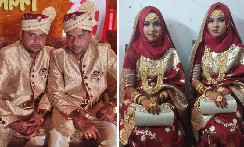 পাবনার ঈশ্বরদীতে যমজ দুই বোনের সঙ্গে যমজ দুই ভাইয়ের বিয়ে, সামাজিক যোগাযোগ মাধ্যমে ব্যাপক ভাইরাল
