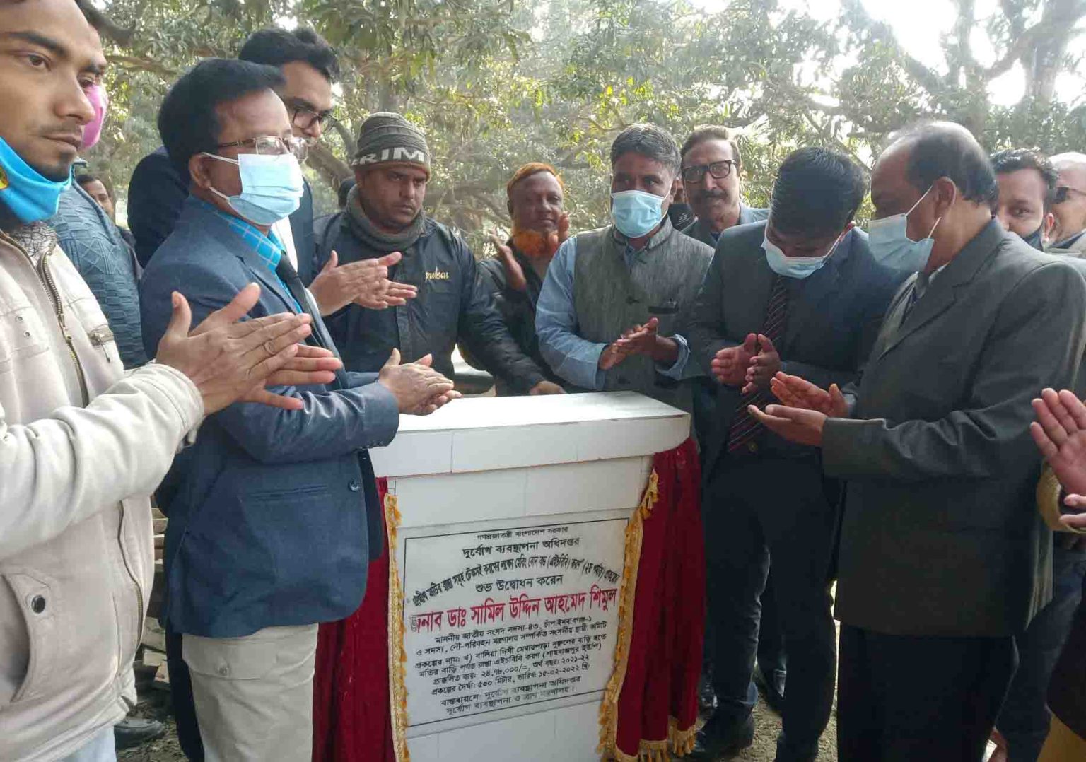 শিবগঞ্জ রাস্তার উদ্বোধন করলেন এমপি শিমুল