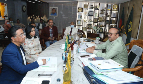 নগরীর টিকাপাড়া কবরস্থান সংস্কার ও উন্নয়নে ডিজাইন প্রণয়ন সংক্রান্ত সভা