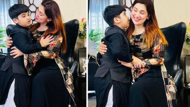 জনপ্রিয় চিত্রনায়িকা অপু বিশ্বাসের ঈদ কেটেছে ছেলে আব্রাহাম খান জয়কে নিয়ে