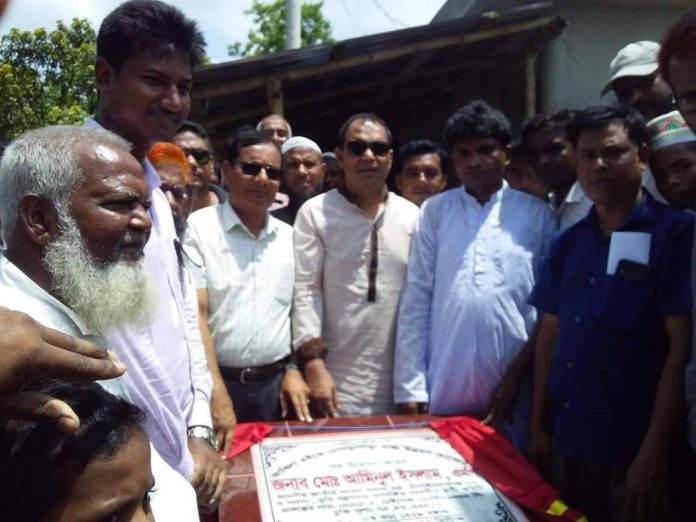 নাচোলে রাস্তা উদ্বোধন করেন এমপি আমিনুল