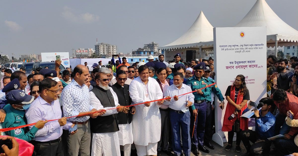 বহুল আলোচিত বিআরটি প্রকল্পের টঙ্গী ফ্লাইওভারের দুটি লেন চালু