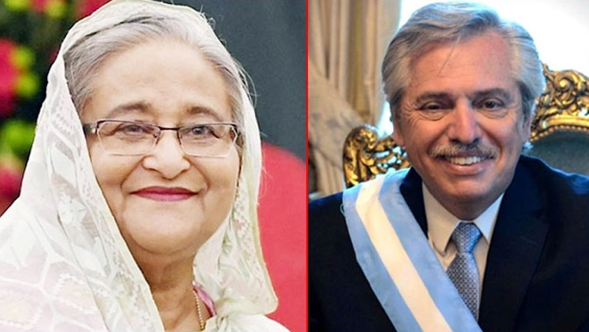 আর্জেন্টিনার প্রেসিডেন্ট প্রধানমন্ত্রীকে ধন্যবাদ জানালেন
