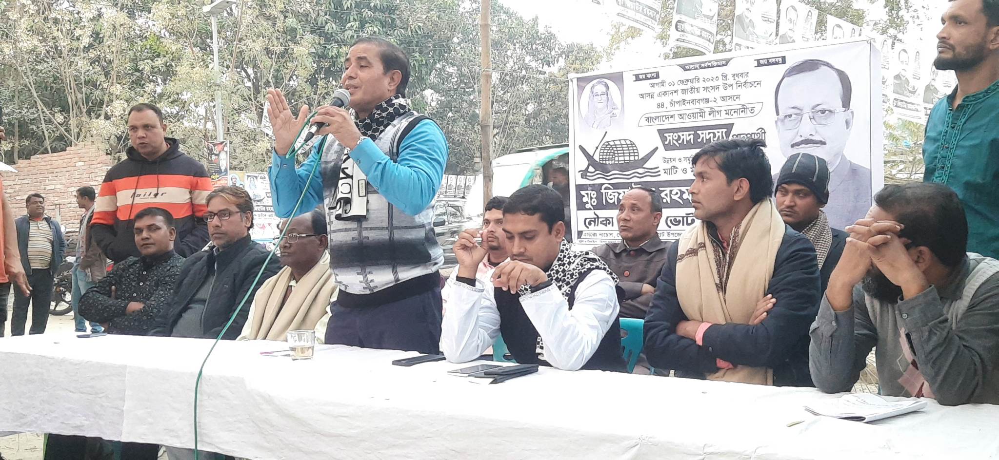 নাচোল জিয়ার প্রচারনা করলেন  সাবেক সচীব জিল্লার রহমান