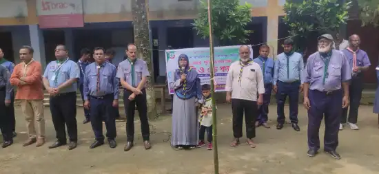 স্কাউটিং করি স্মার্ট বাংলাদেশ গড়ব স্লোগানে বাংলাদেশ