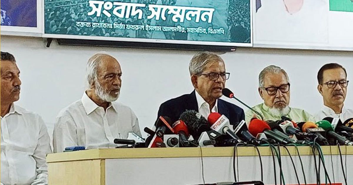 ১২ দিনের লাগাতার নতুন কর্মসূচি দিল বিএনপি