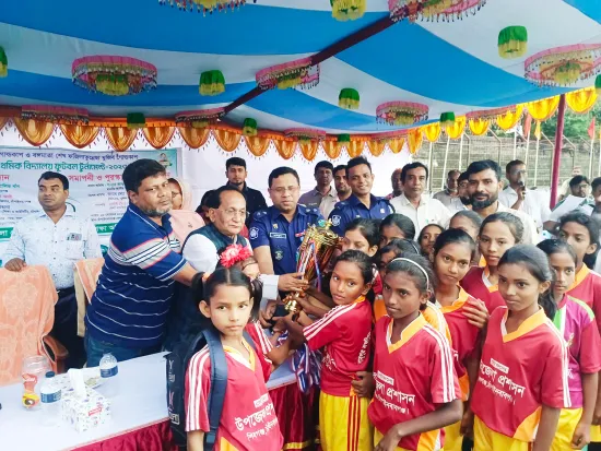 শেষ হলো জেলাপর্যায়ে বঙ্গবন্ধু ও বঙ্গমাতা ফুটবল টুর্নামেন্ট