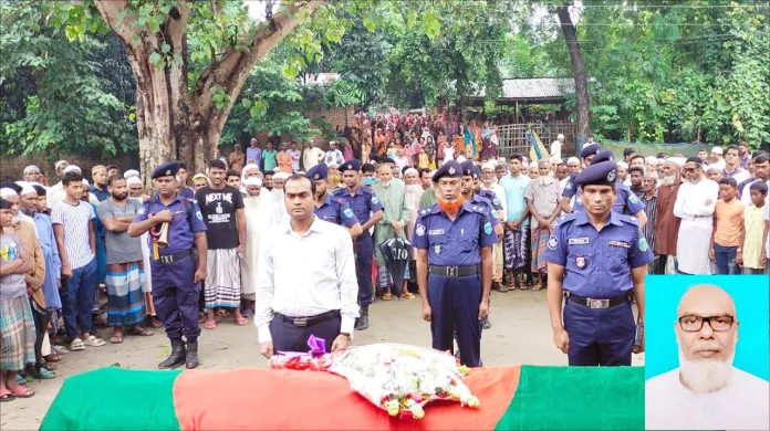 বীর মুক্তিযোদ্ধা নেজাম উদ্দিনের রাষ্ট্রীয় মর্যাদায় দাফন