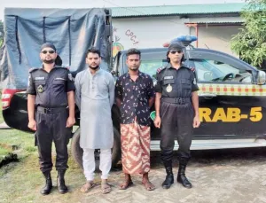 র‌্যাবের অভিযানে হেরোইনসহ দুইজন গ্রেপ্তার