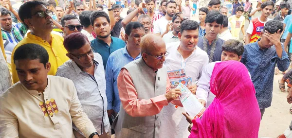 নাচোলে জিয়াউর রহমান এমপির গণসংযোগ