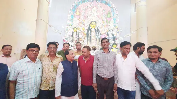 আব্দুল ওদুদ এমপির পূজামণ্ডপ পরিদর্শন চাঁপাইনবাবগঞ্জ বারঘরিয়া