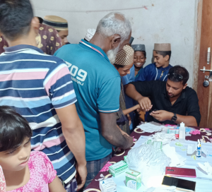 মহারাজপুরে বিনামূল্যে রক্তের গ্রুপ নির্ণয়