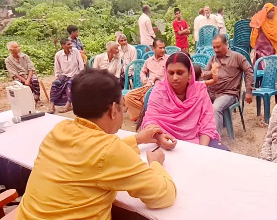 শিয়ালায় ডা. রাব্বানীর উঠান বৈঠক ও ফ্রি চিকিৎসা