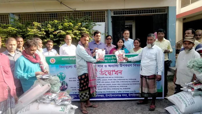 চাঁপাইনবাবগঞ্জ সদরে পেঁয়াজ চাষে প্রণোদনা পাচ্ছেন ৩৫০ কৃষক