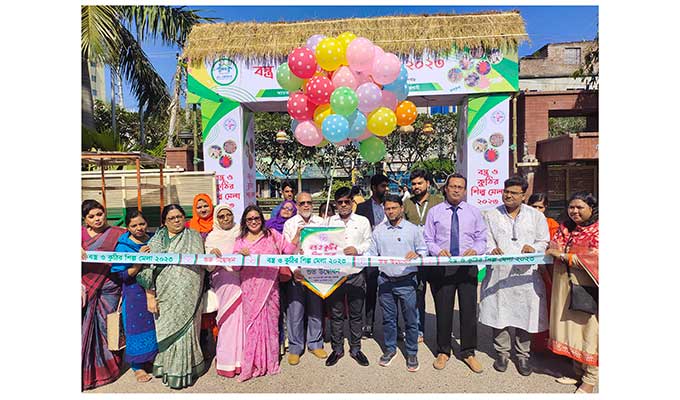 রাজশাহীতে মাসব্যাপি বস্ত্র ও কুটির শিল্প মেলার উদ্বোধন