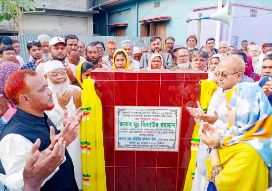 রহনপুর-বাঙ্গাবাড়ী রাস্তার কাজের উদ্বোধন ও সুধী সমাবেশ