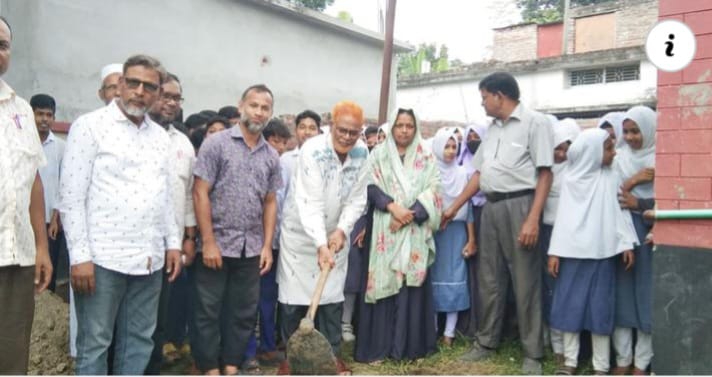মহর আলি উচ্চ বিদ্যালয়ের লাইব্রেরি রুমের ভিত্তিপ্রস্তর উদ্বোধন