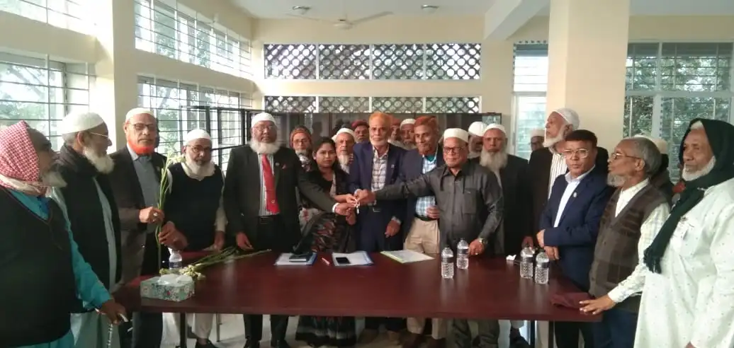 নবনির্মিত সদর উপজেলা মুক্তিযোদ্ধা কমপ্লেক্সের চাবি হস্তান্তর