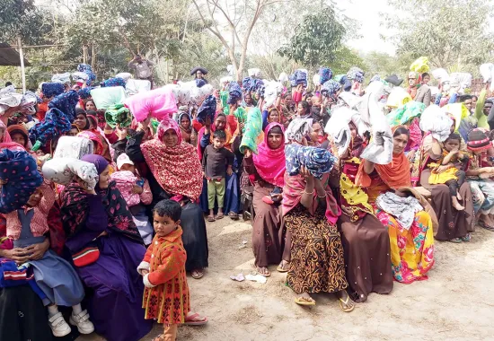 বাবুডাইংয়ে ২২৫টি পরিবারে কম্বল বিতরণ