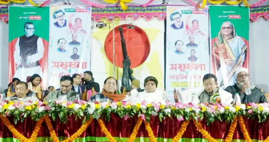 মহারাজপুরে তিন সংসদ সদস্যকে সংবর্ধনা