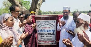 শিবগঞ্জে দুটি ব্রিজের নির্মাণ কাজের উদ্বোধন