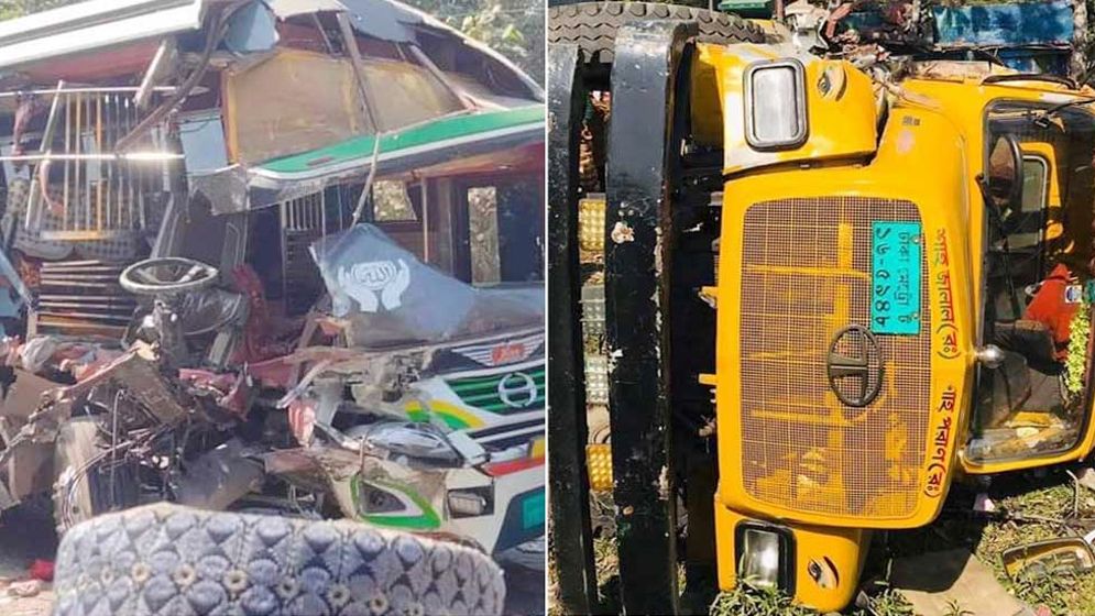 সিলেটে ট্রাক-বাসের সংঘর্ষে এক শিশু নিহত, আহত ১০