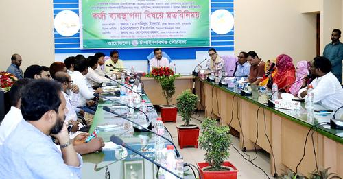 চাঁপাইনবাবগঞ্জ পৌরসভার সঙ্গে এসএনভি টিমের মতবিনিময়
