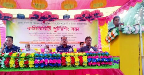 শিবগঞ্জে কমিউনিটি পুলিশিং সভা