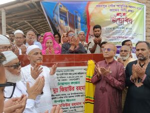 রহনপুর পৌর আধুনিক মার্কেটের ভিত্তিপ্রস্তরের  উদ্বোধন
