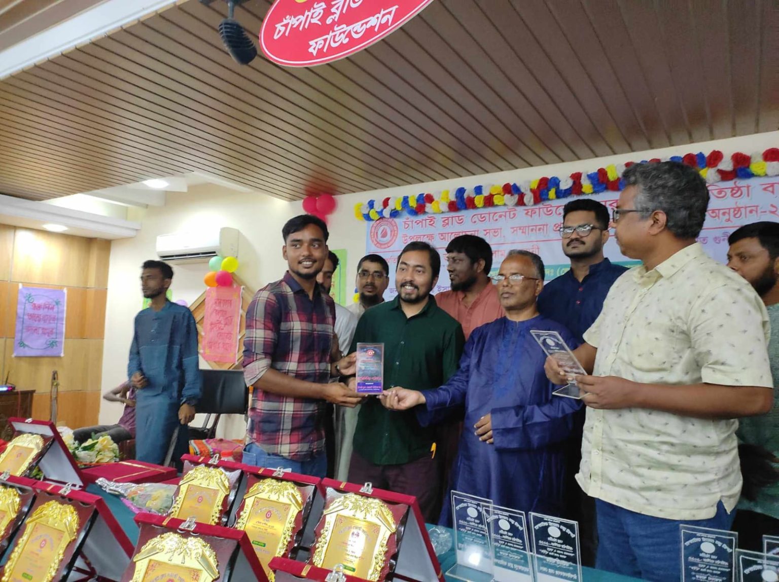 চাঁপাইনবাবগঞ্জে ব্লাড ডোনেট ফাউন্ডেশনের দ্বিতীয় প্রতিষ্ঠা পালিত