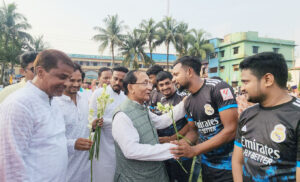 মিনি ফুটবল টুর্নামেন্টের উদ্বোধন চাঁপাইনবাবগঞ্জ
