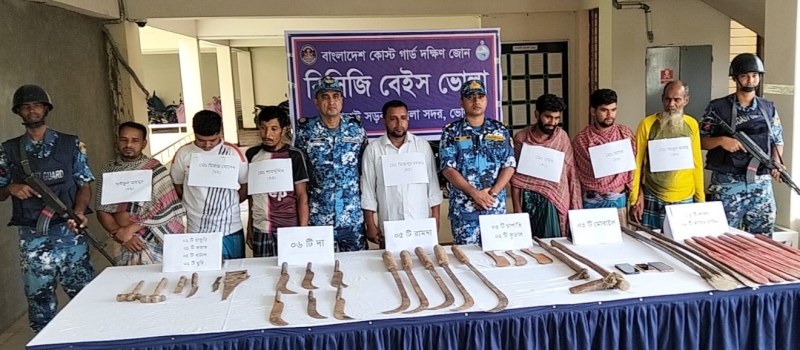 যৌথ অভিযানে অস্ত্রসহ গ্রেফতার  ৭ সন্ত্রাসী